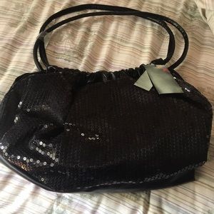 Cute black sparkly bag NWT
